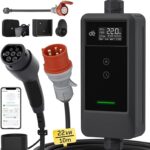 dé mobile Smart 22 kW Mobil EV Töltő (CEE 32A, Type 2, 10 m, Applikációval)