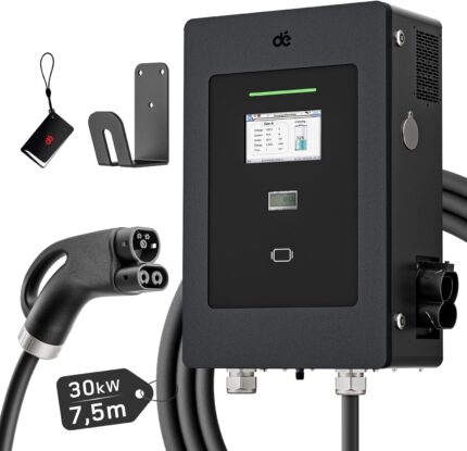 dé 30 kW DC Töltő 7.5 m-es CCS2 kábellel